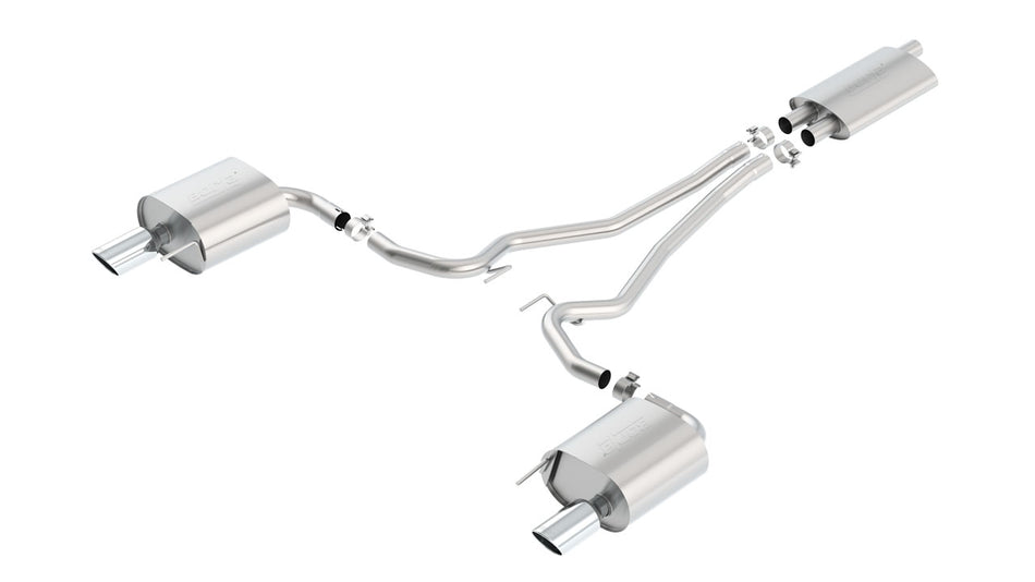 2015-2019 Ford Mustang 2.3L EcoBoost Cat-Back Exhaust System EC-Type Approved Touring