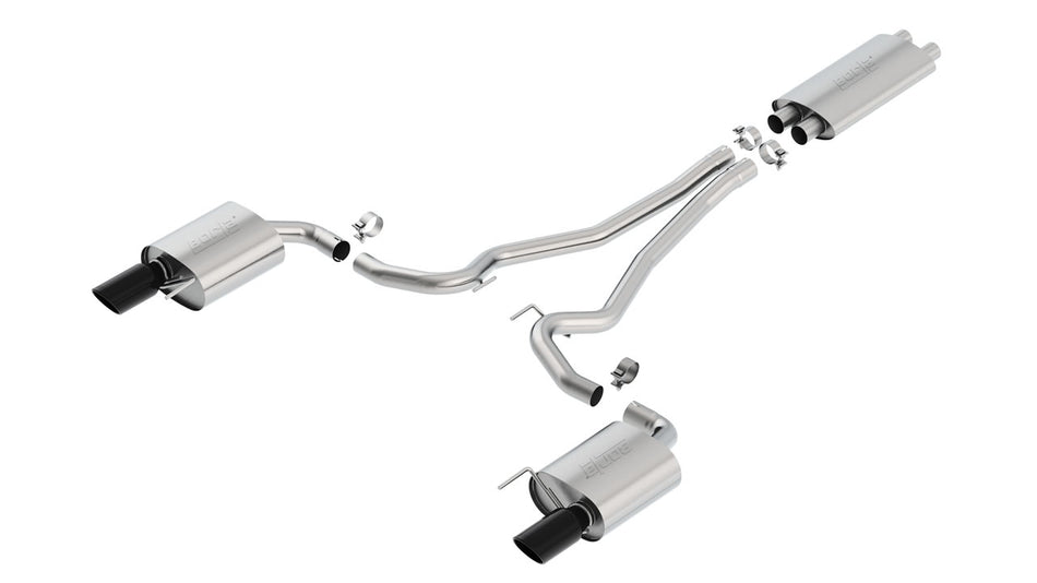 Mustang GT 2015-2017 Cat-Back Exhaust System EC-Type Approved Touring