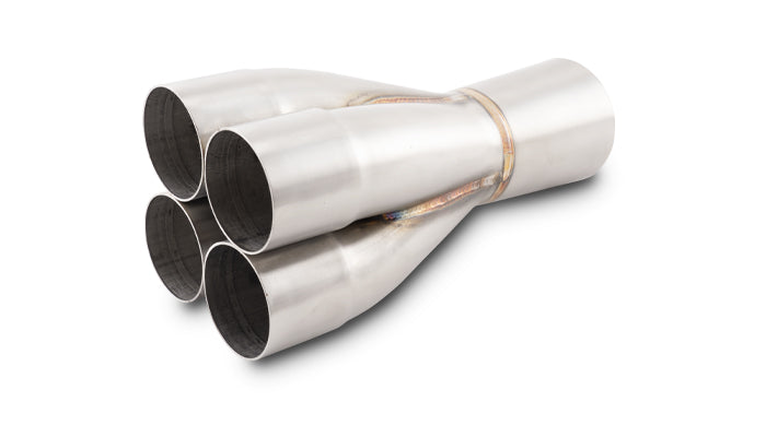 Vibrant Performance - 10320 - 4-1 Merge Collector  2.375 In. Inlet I.D.; Merge O.D. - 3.00 In.; Outlet O.D. - 3.50 In.