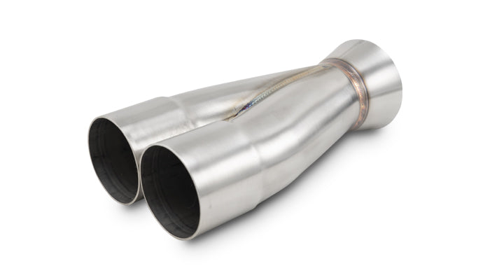 Vibrant Performance - 10356 - 2-1 Merge Collector  2.25 In. Inlet I.D. X 3 In. Outlet O.D.  8.75 In. Overall Length