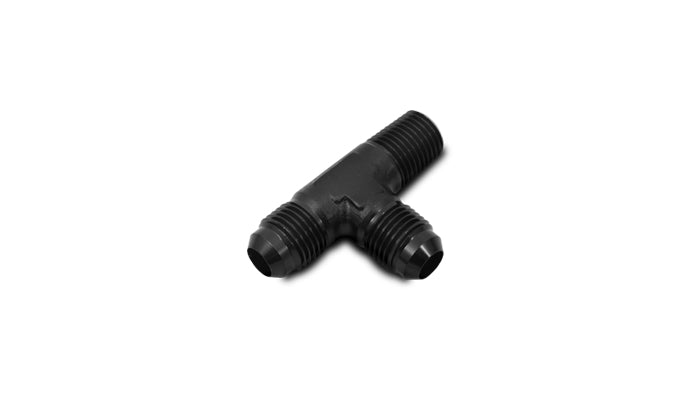 Vibrant Performance - 10473 - Male Flare Tee With Pipe On Run Adapter Fitting; Size: -8AN X 3/8 In. NPT