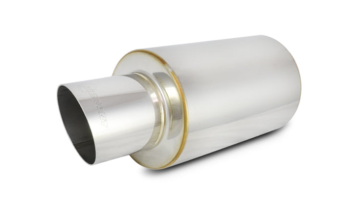 Vibrant Performance - 1061 - TPV Universal Mufflers  4 In. Round Angle Cut Tip (3 In. Inlet - 17 In. Long)