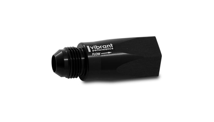 Vibrant Performance - 11118 - Ball Style Inline One Way Check Valve  Male AN: -8; Female ORB: -8