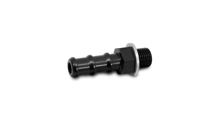 Vibrant Performance - 11411 - Metric To Barb Fitting (Male M10 X 1.0 To 3/8 In. Barb) Aluminum