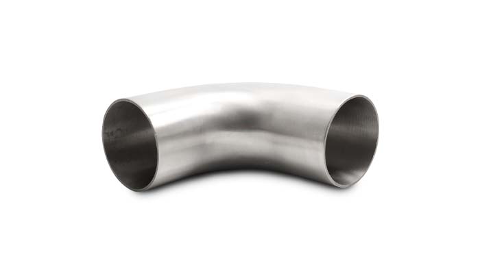 Vibrant Performance - 13350 - 90 Degree Brushed Mandrel Bend  2.50 In. O.D; Length From Tangent: 4.13 In.