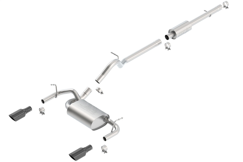 2012-2018 Jeep Wrangler JKU Cat-Back Exhaust System Touring
