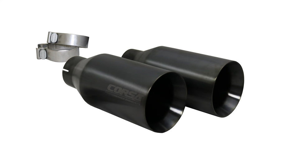 Single (Qty 2) 5.0in. Straight Cut Gunmetal PVD Tip Kit (Clamps Included)