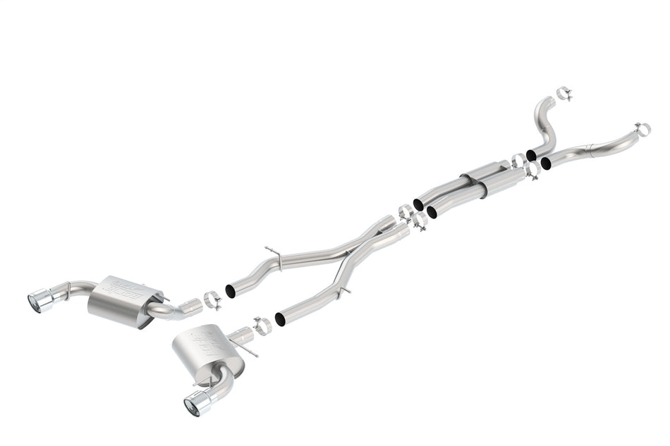 2016-2023 Chevrolet Camaro SS 3 In. With Single Tips Cat-Back Exhaust System ATAK