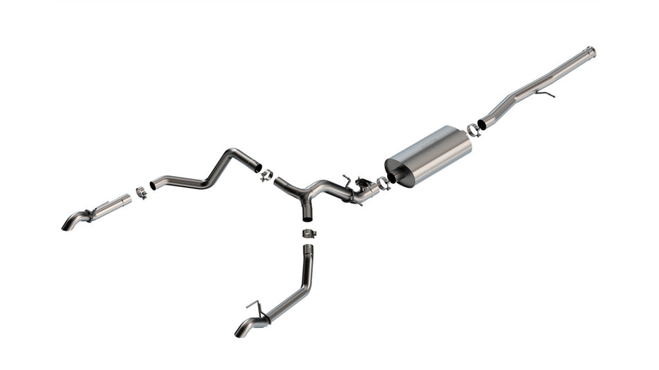 2024-2026 Chevrolet Silverado 1500 ZR2/ GMC Sierra 1500 AT4X Cat-Back™ Exhaust System Touring Part # 141002