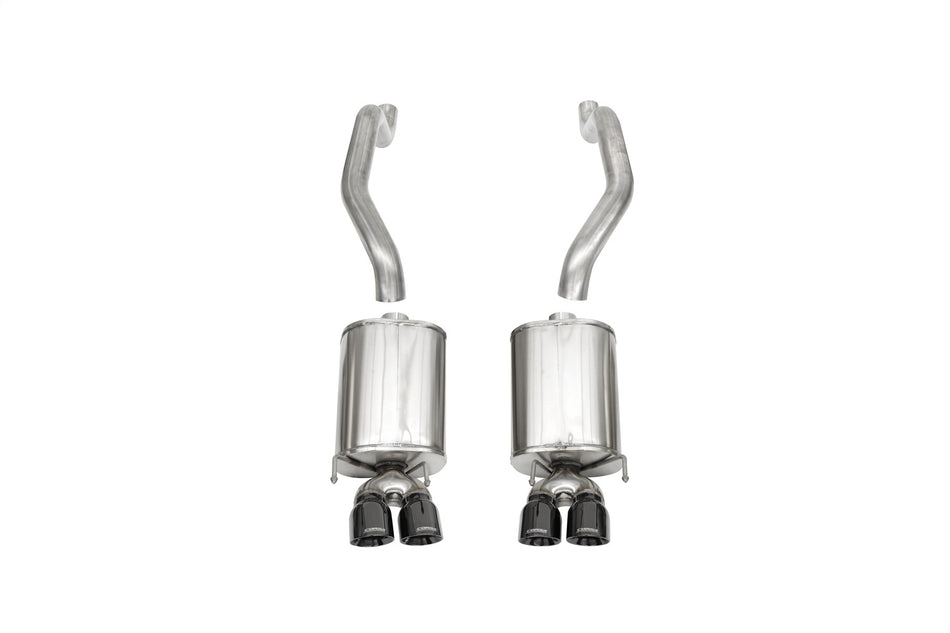 2.5in. Axle-Back Dual Rear Exit With Twin 3.5in. Black PVD Pro-Series Tips