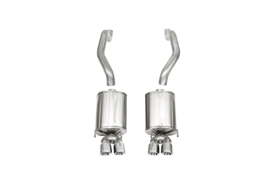 2.5in. Axle-Back Dual Rear Exit With Twin 3.5in. Polished Pro-Series Tips