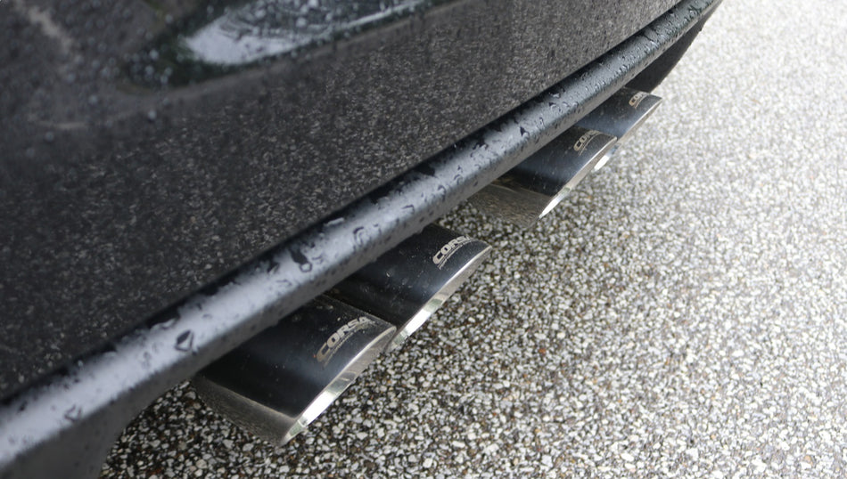2.5in. Axle-Back Dual Rear Exit With Twin 3.5in. Polished Pro-Series Tips