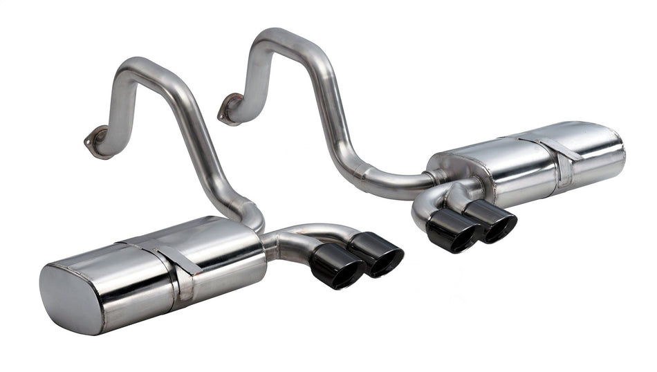 2.5in. Axle-Back Dual Rear Exit With Twin 3.5in. Black PVD Pro-Series Tips