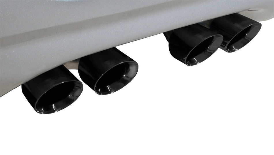 2.5in. Axle-Back Dual Rear Exit With Twin 3.5in. Black PVD Pro-Series Tips