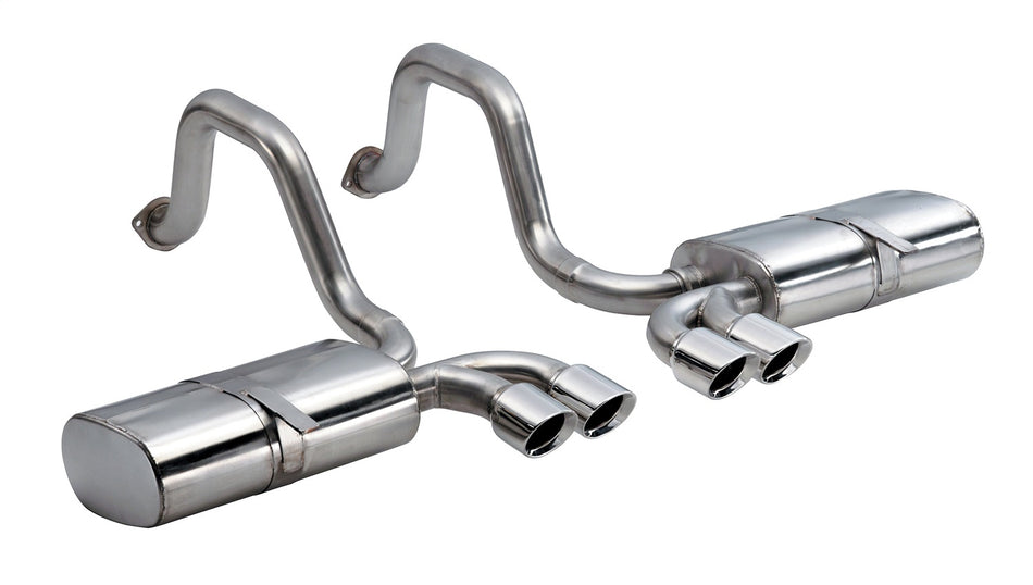 2.5in. Axle-Back Dual Rear Exit With Twin 3.5in. Polished Pro-Series Tips