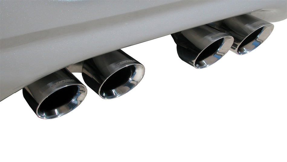 2.5in. Axle-Back Dual Rear Exit With Twin 3.5in. Polished Pro-Series Tips