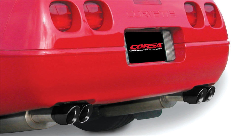 2.5in. Cat-Back Dual Rear Exit With Twin 3.5in. Black PVD Pro-Series Tips