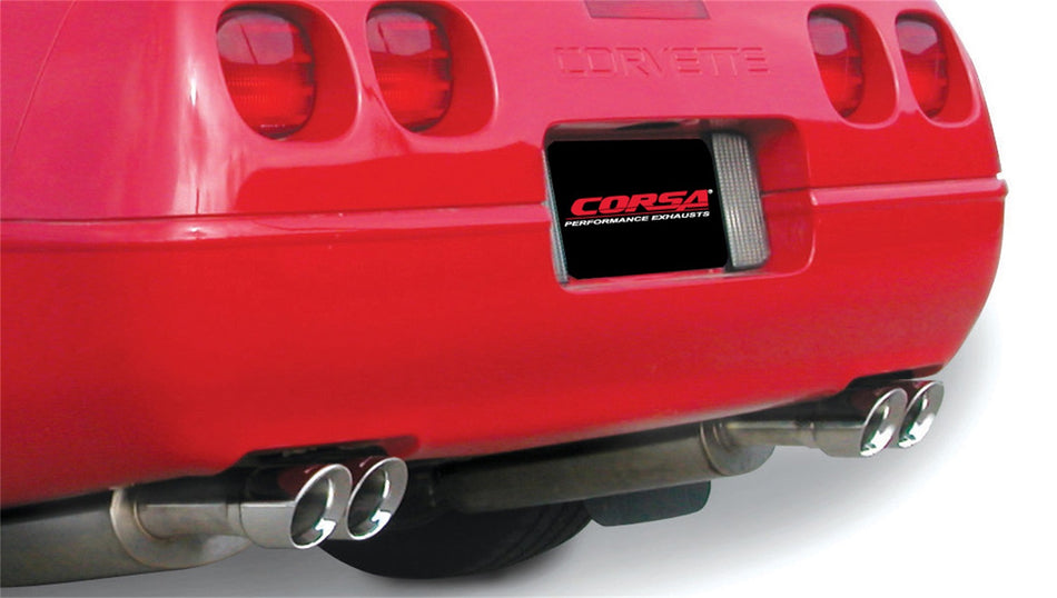 2.5in. Cat-Back Dual Rear Exit With Twin 3.5in. Polished Pro-Series Tips