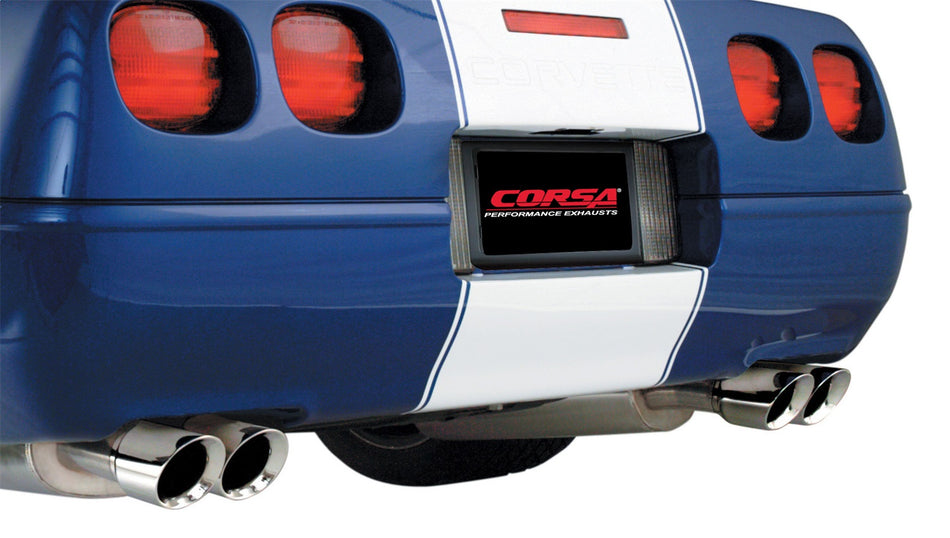 2.5in. Cat-Back Dual Rear Exit With Twin 3.5in. Polished Pro-Series Tips