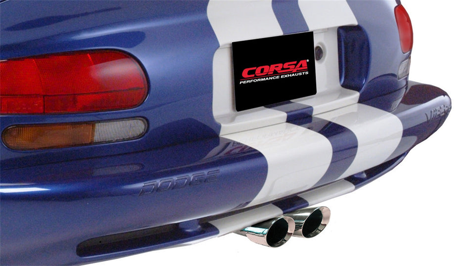 3.0in. Cat-Back Dual Center Rear Exit With Single 4.0in. Polished Pro-Series Tip