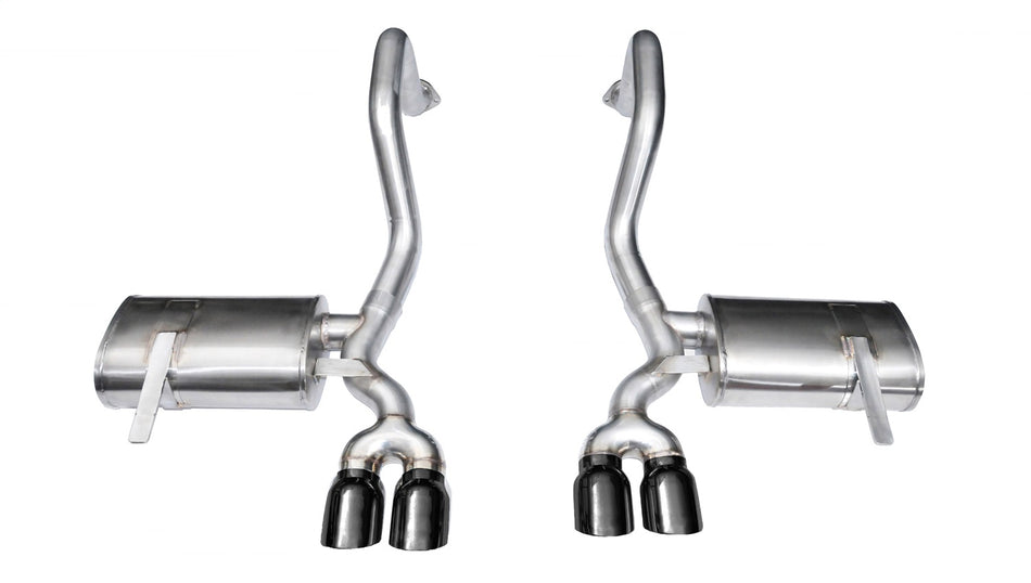 2.5in. Axle-Back Dual Rear Exit With Twin 3.5in. Black PVD Pro-Series Tips
