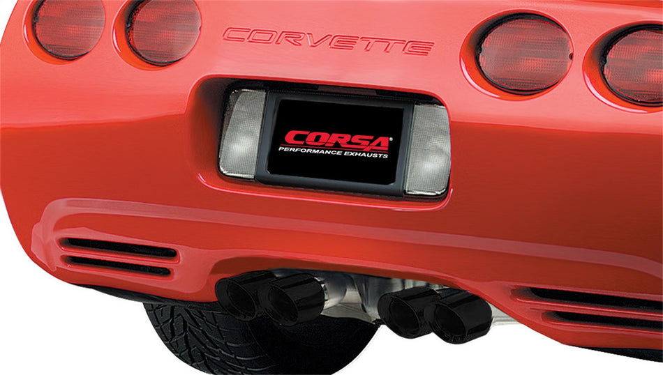 2.5in. Axle-Back Dual Rear Exit With Twin 3.5in. Black PVD Pro-Series Tips