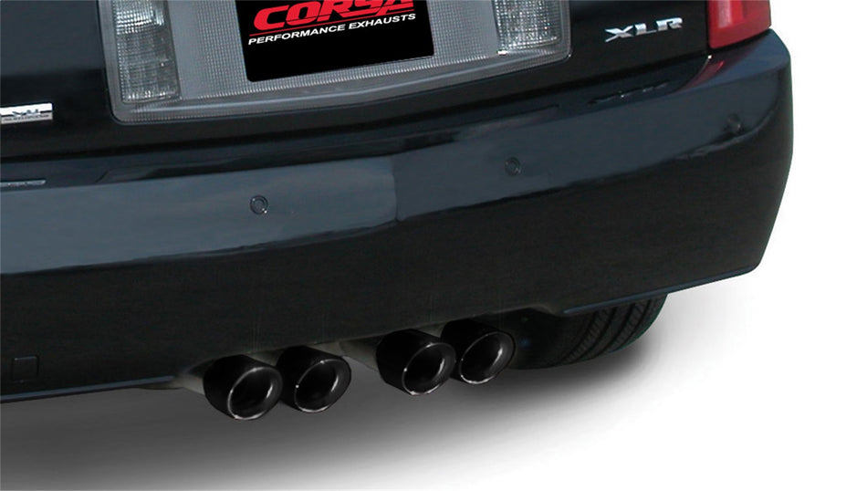 2.5in. Cat-Back Dual Rear Exit With Twin 3.5in. Black PVD Pro-Series Tips