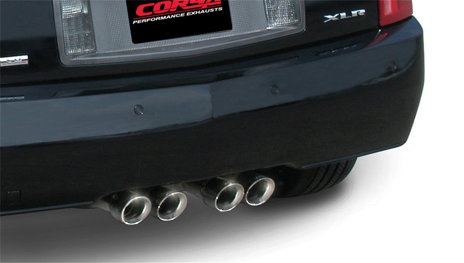 2.5in. Cat-Back Dual Rear Exit With Twin 3.5in. Polished Pro-Series Tips
