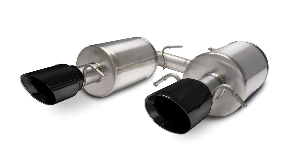 2.5in. Axle-Back Dual Rear Exit With Single 4.0in. Black PVD Pro-Series Tips