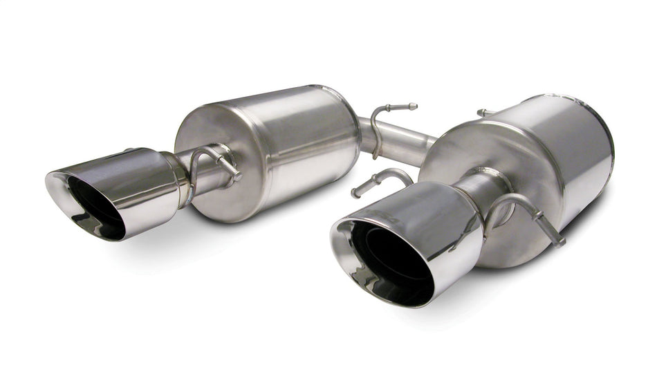 2.5in. Axle-Back Dual Rear Exit With Single 4.0in. Polished Pro-Series Tips