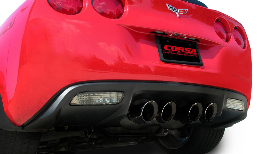 3.0in. Axle-Back Dual Rear Exit With Twin 4.0in. Black PVD Pro-Series Tips