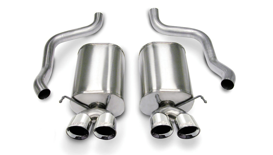 2.5in. Axle-Back Dual Rear Exit With Twin 3.5in. Polished Pro-Series Tips