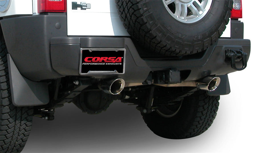 3.0in. Cat-Back Dual Rear Exit With Single 4.0in. Polished Pro-Series Tips