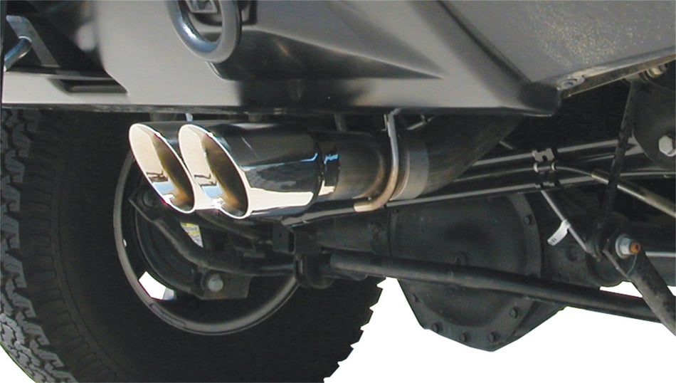 3.0in. Cat-Back Single Rear Exit With Twin 4.0in. Polished Pro-Series Tips