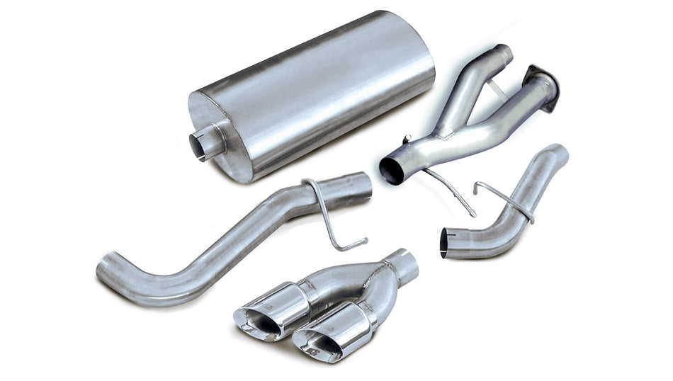 3.0in. Cat-Back Single Side Exit With Twin 4.0in. Polished Pro-Series Tips
