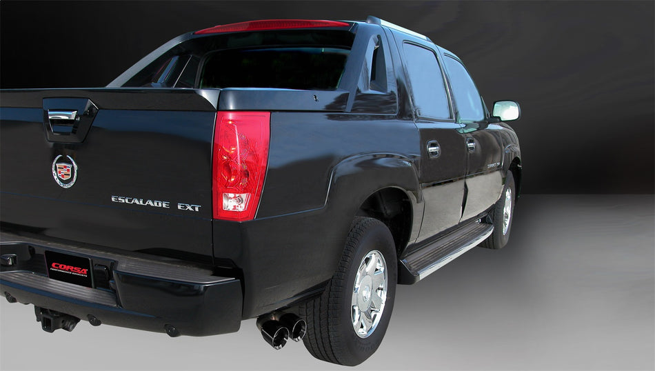 3.0in. Cat-Back Single Side Exit With Twin 4.0in. Black PVD Pro-Series Tips