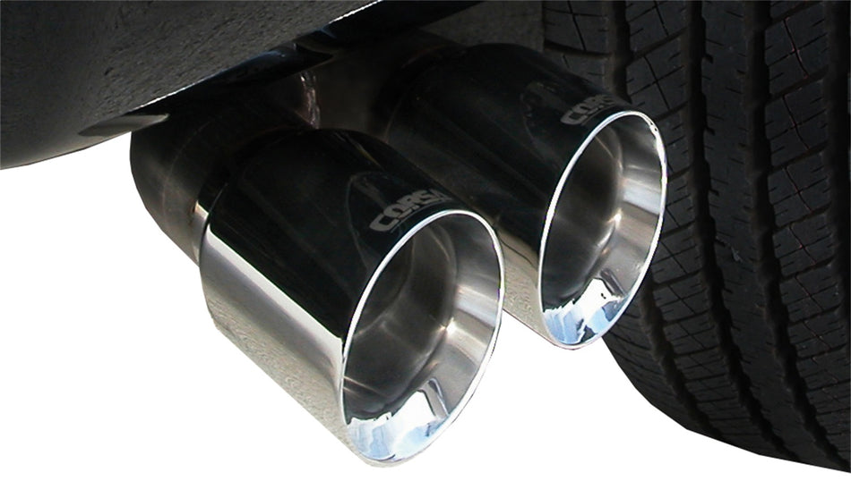 3.0in. Cat-Back Single Side Exit With Twin 4.0in. Polished Pro-Series Tips