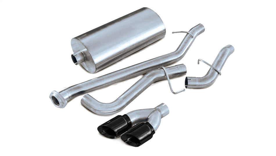3.0in. Cat-Back Single Side Exit With Twin 4.0in. Black PVD Pro-Series Tips