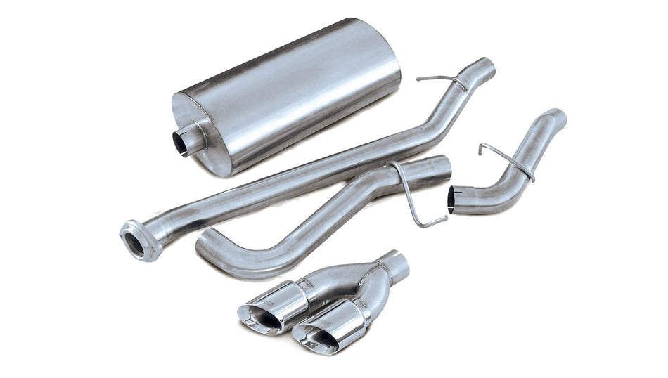 3.0in. Cat-Back Single Side Exit With Twin 4.0in. Polished Pro-Series Tips