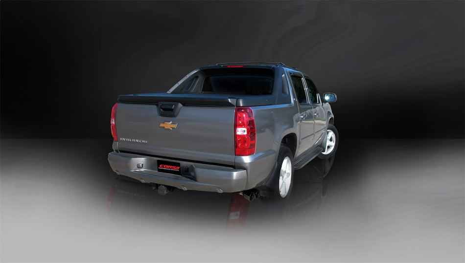 3.0in. Cat-Back Single Side Exit With Twin 4.0in. Black PVD Pro-Series Tips