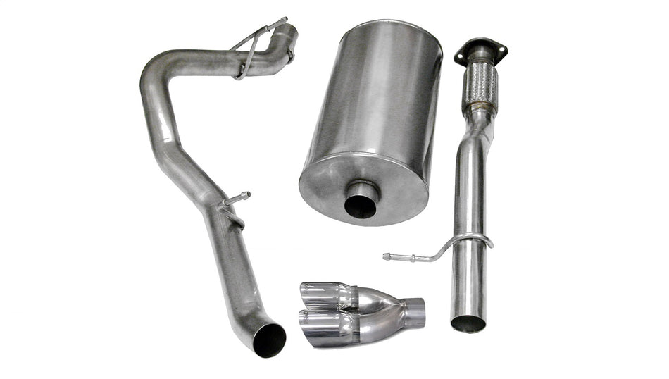3.0in. Cat-Back Single Side Exit With Twin 4.0in. Polished Pro-Series Tips
