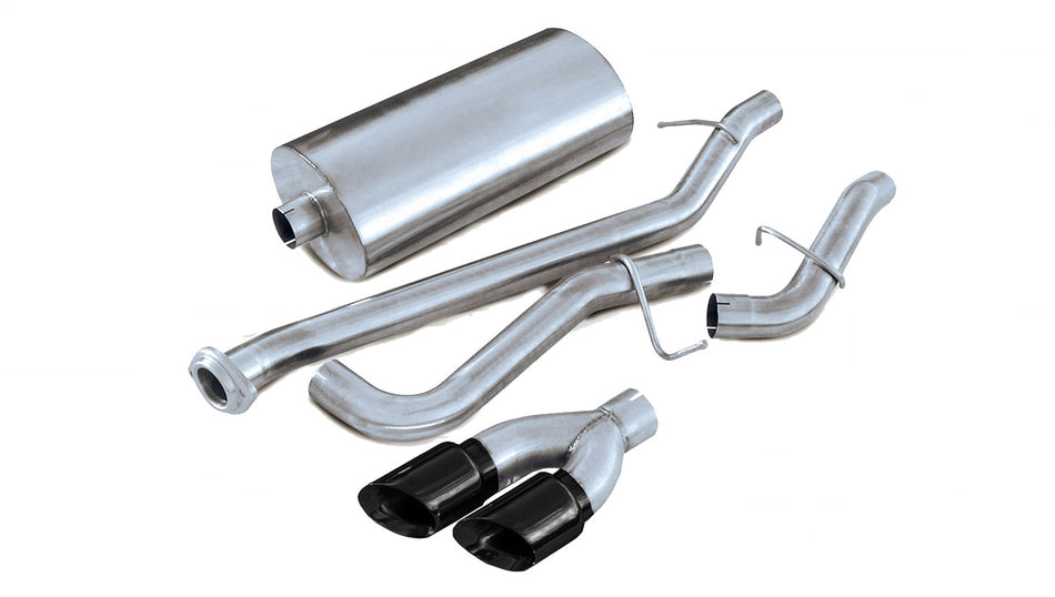 3.0in. Cat-Back Single Side Exit With Twin 4.0in. Black PVD Pro-Series Tips