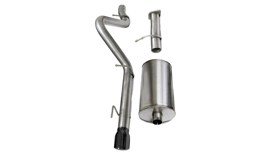 3.0in. Cat-Back Single Rear Exit With Single 4.0in. Black PVD Pro-Series Tip