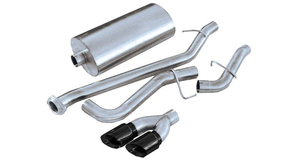 3.0in. Cat-Back Single Side Exit With Twin 4.0in. Black PVD Pro-Series Tips