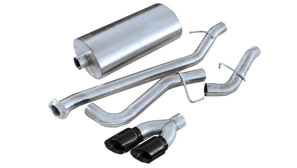3.0in. Cat-Back Single Side Exit With Twin 4.0in. Black PVD Pro-Series Tips