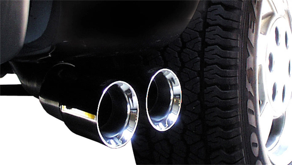 3.0in. Cat-Back Single Side Exit With Twin 4.0in. Polished Pro-Series Tips