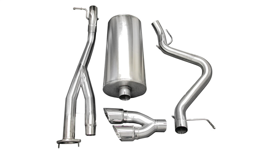 3.0in. Cat-Back Single Side Exit With Twin 4.0in. Polished Pro-Series Tips