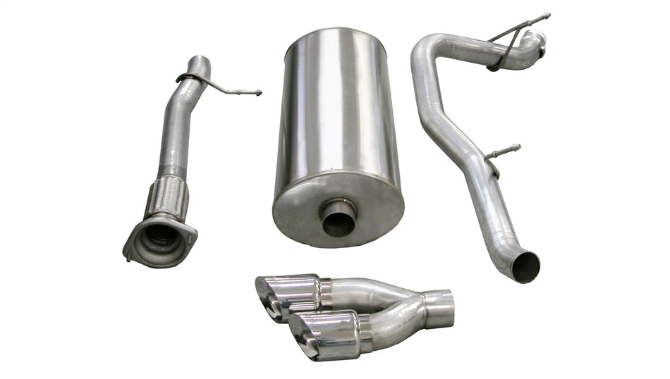 3.0in. Cat-Back Single Side Exit With Twin 4.0in. Polished Pro-Series Tips