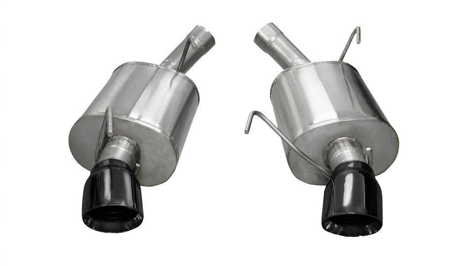 2.5in. Axle-Back Dual Rear Exit With Single 4.0in. Black PVD Pro-Series Tips