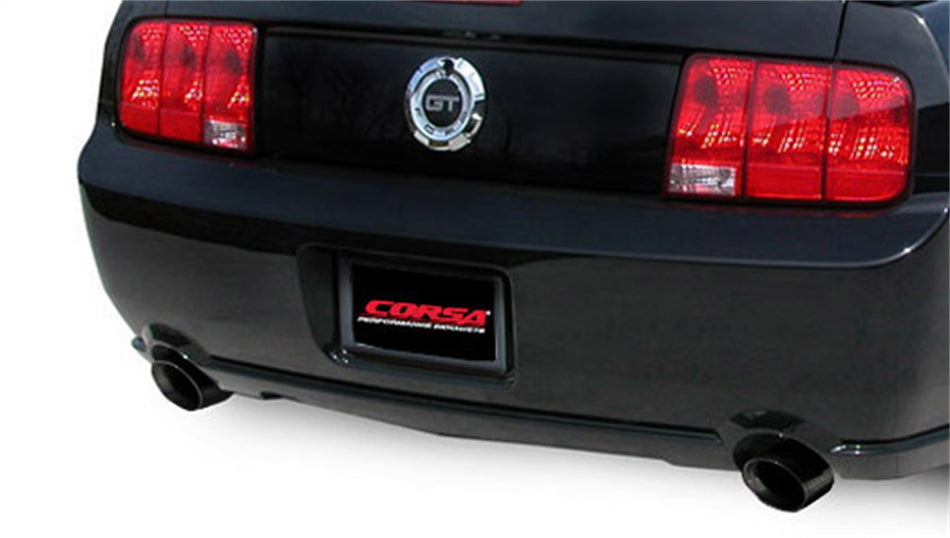 2.5in. Axle-Back Dual Rear Exit With Single 4.0in. Black PVD Pro-Series Tips